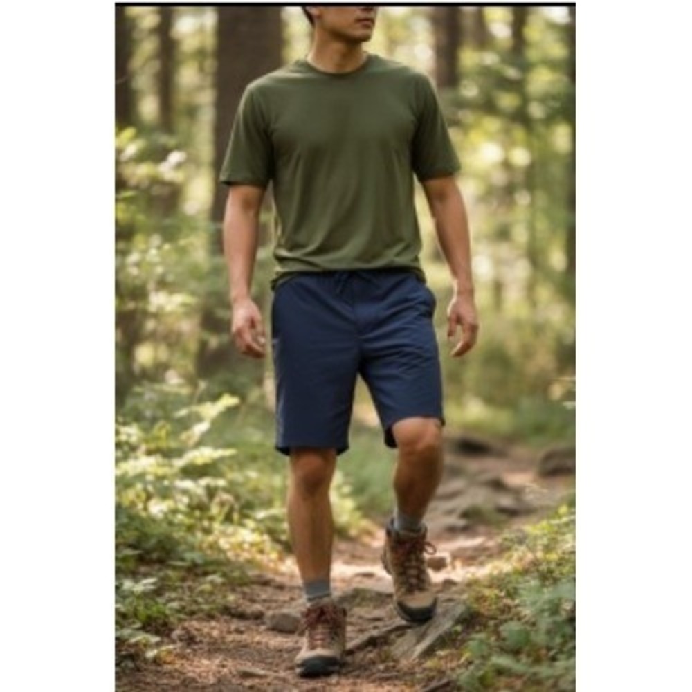 Marmot Mens XL Navy Blue Elche 8" Inseam‎ Unlined Pull On Shorts NWT